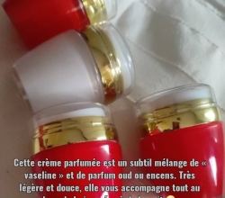 Crème parfumée pour le corps